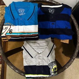 mens Lot of 3 Roebuck & co polo shirts XL short sleeves 100% cotton